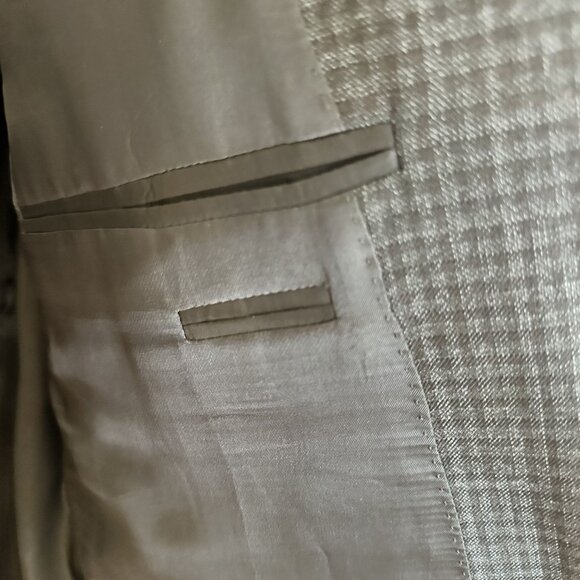 Jos A Bank Mens Gordon 2B Signature Sportcoat Grey Houndstooth 46L Wool Blend - Picture 10 of 16